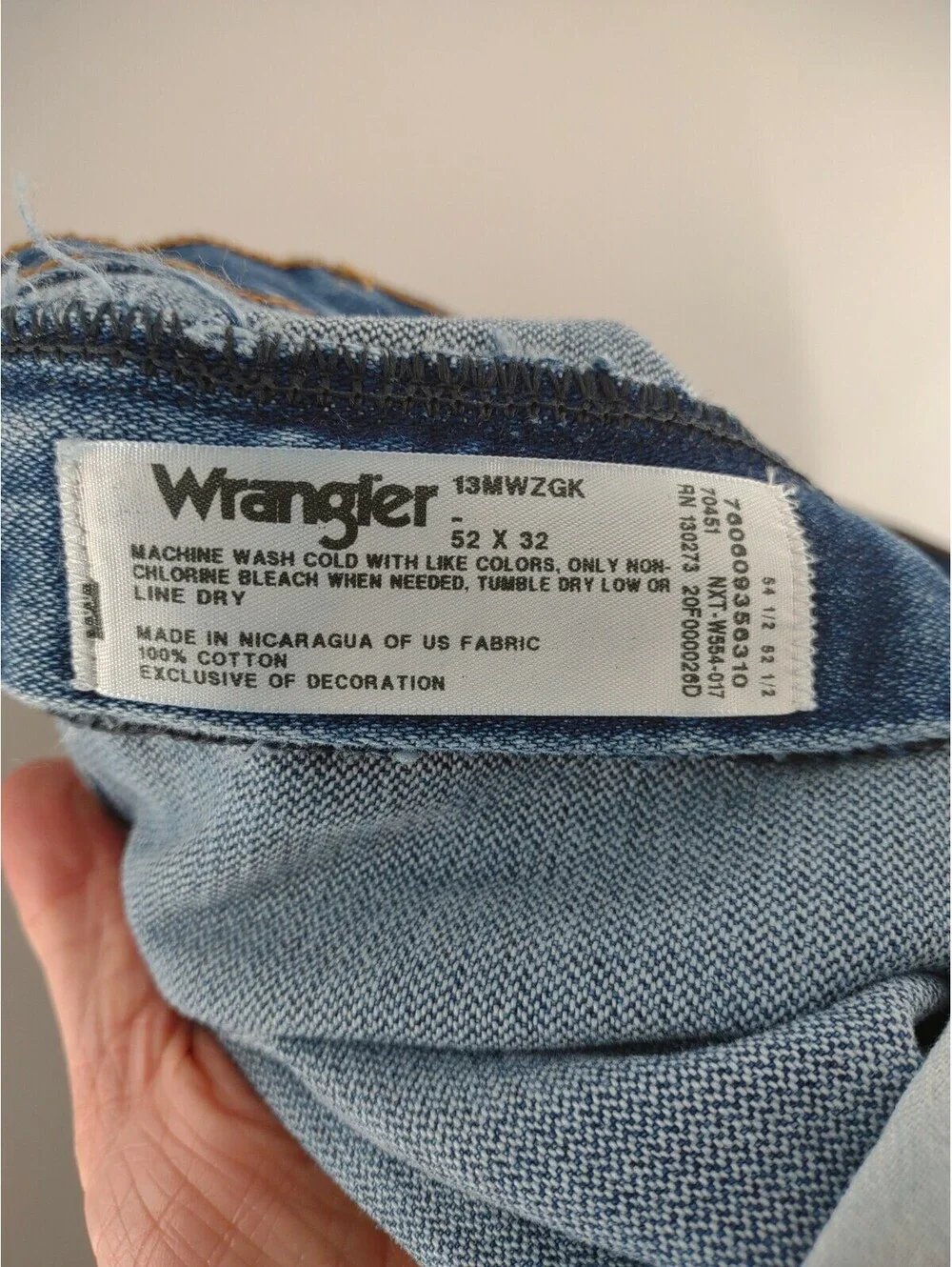 Wrangler Men's Jeans 52x32 Blue 026